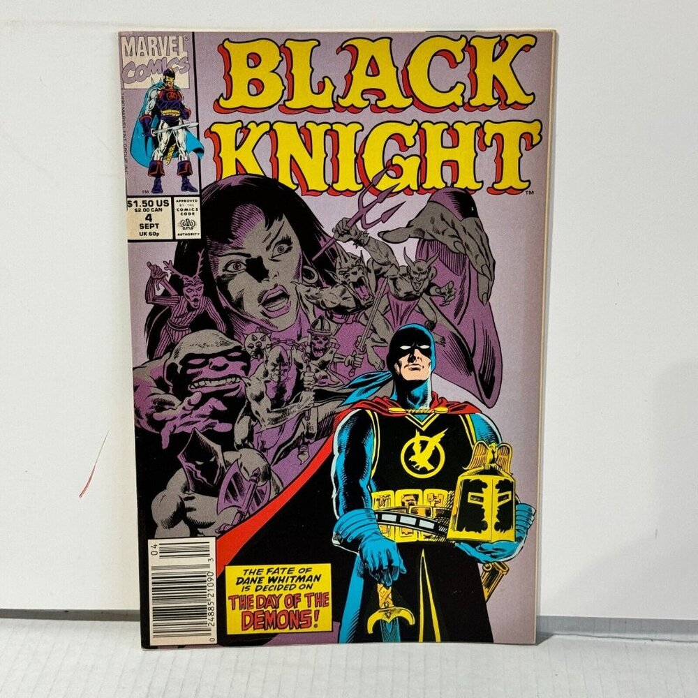 Black Knight Issue #4 Sept 1990 Marvel Comic Book